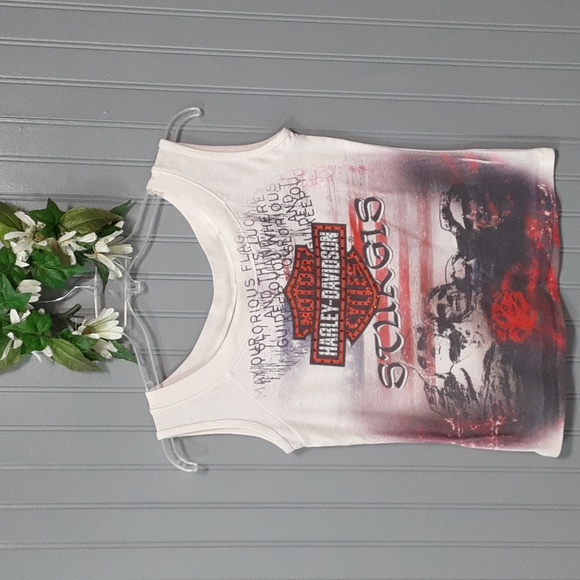 Harley Davidson Sturgis American Flag Mount Rushmore Top - Picture 1 of 11